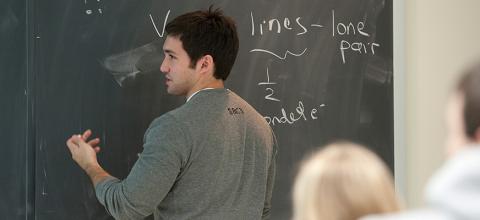 Tutor at the chalkboard