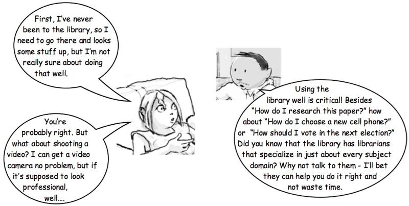 Cartoon of Sage and Jose talking. Read the dialog above the cartoon.